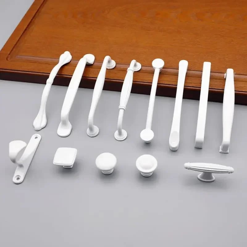 Bianco 96/128/160mm maniglie per mobili maniglie per cassetti maniglie e pomelli per porte da cucina maniglie per armadietti in metallo maniglia e manopola per mobili