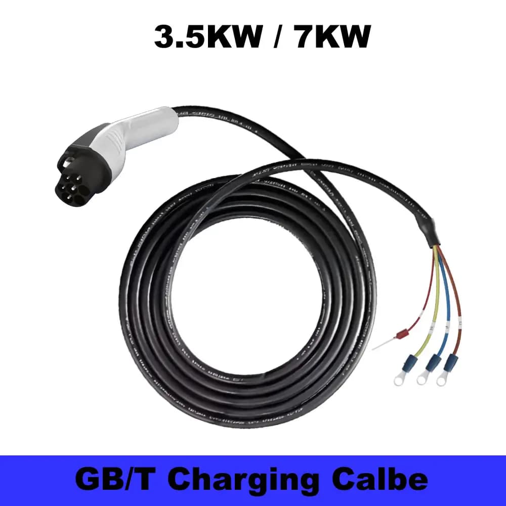 JIGU 7KW/3.5KW GB/T 20234 EV Electric Car Charging Cable Spin Connector Line Cable for Car Charging Station