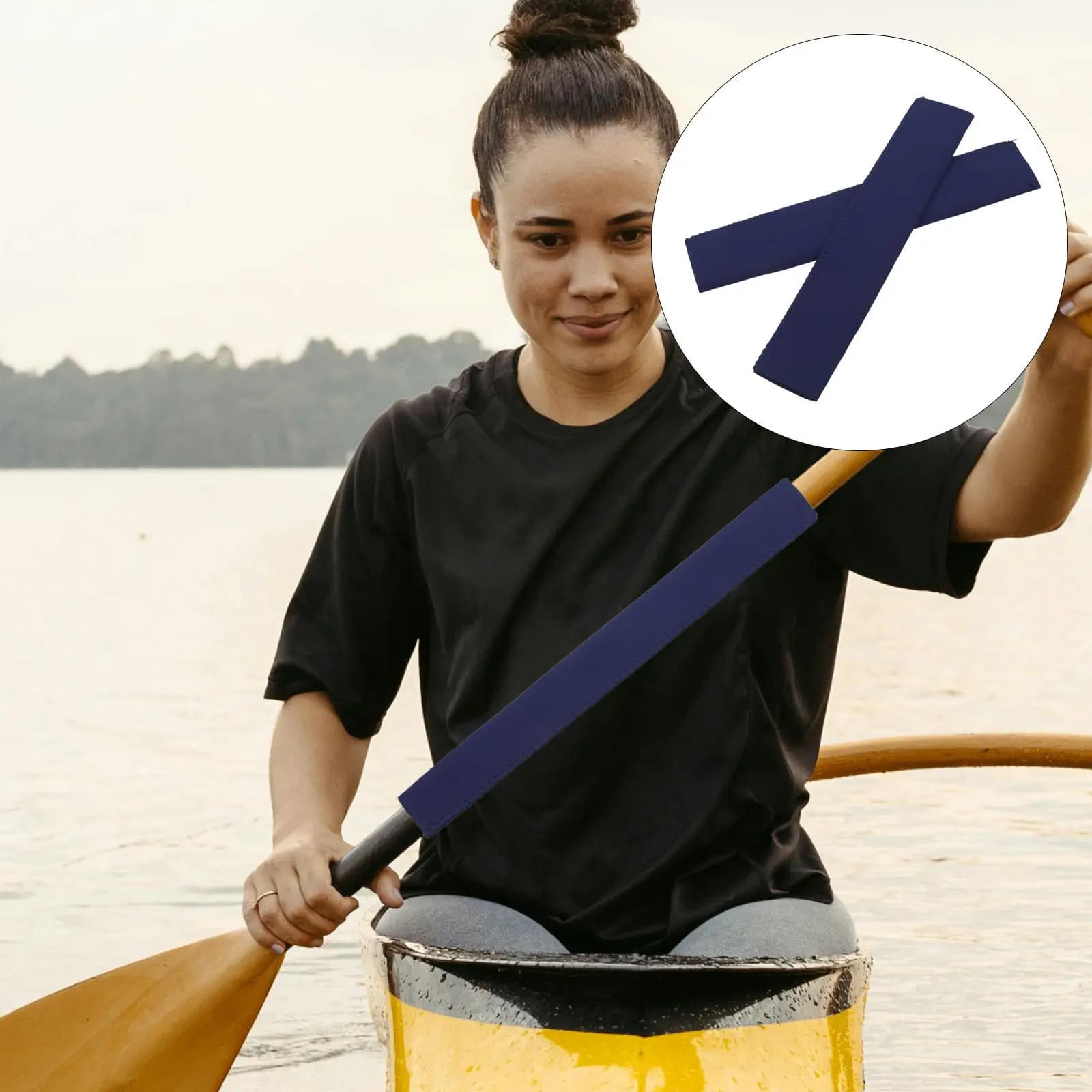 1 Paio di Impugnature Antiscivolo per Pagaia da Kayak, Accessori per Paddle Board, Cuscinetti per Manici Impermeabili per Kayak