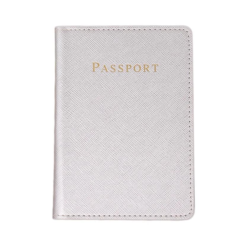 Custodia per passaporto universale in PU tinta unita da 1 pezzo Custodia protettiva per passaporto Portafoglio da viaggio Custodia per passaporto