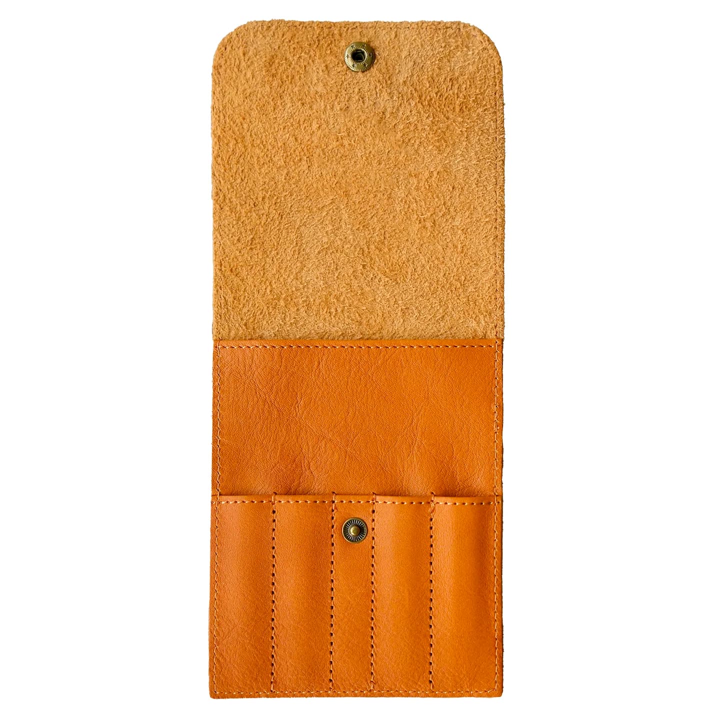 1pc Lotus Yarns Starter Genuine Leather Interchangeable Circular Knitting Needle Case, Accessories Storage for Travel