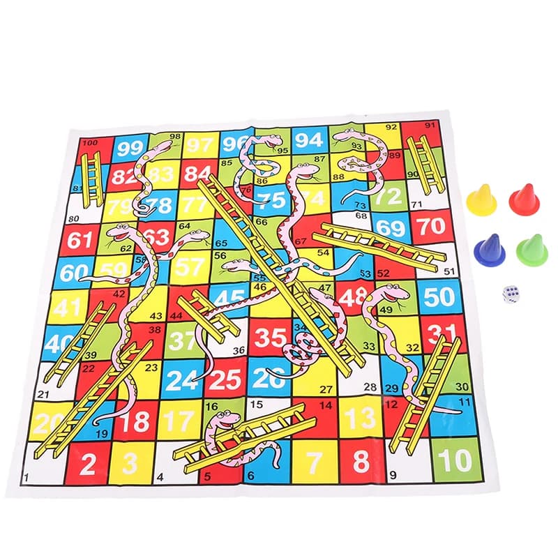 Scala del serpente Educativi per bambini Giocattoli per bambini Famiglia Interessante gioco da tavolo Regali
