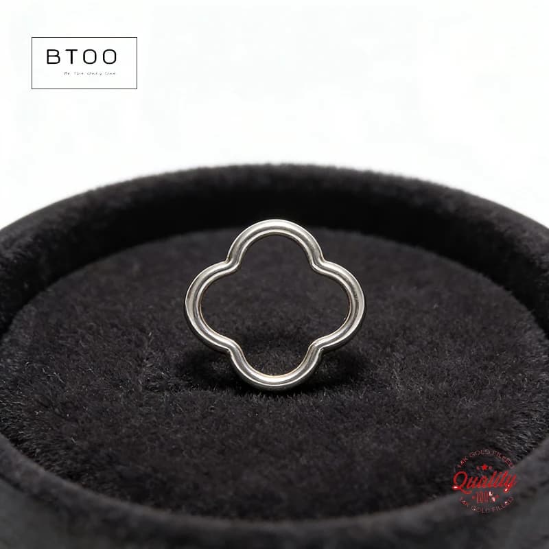 Connettori a Fiore in Argento Sterling, Ciondoli a Trifoglio per Forniture di Gioielli in Argento Sterling 925, Anelli di Giunzione a Trifoglio