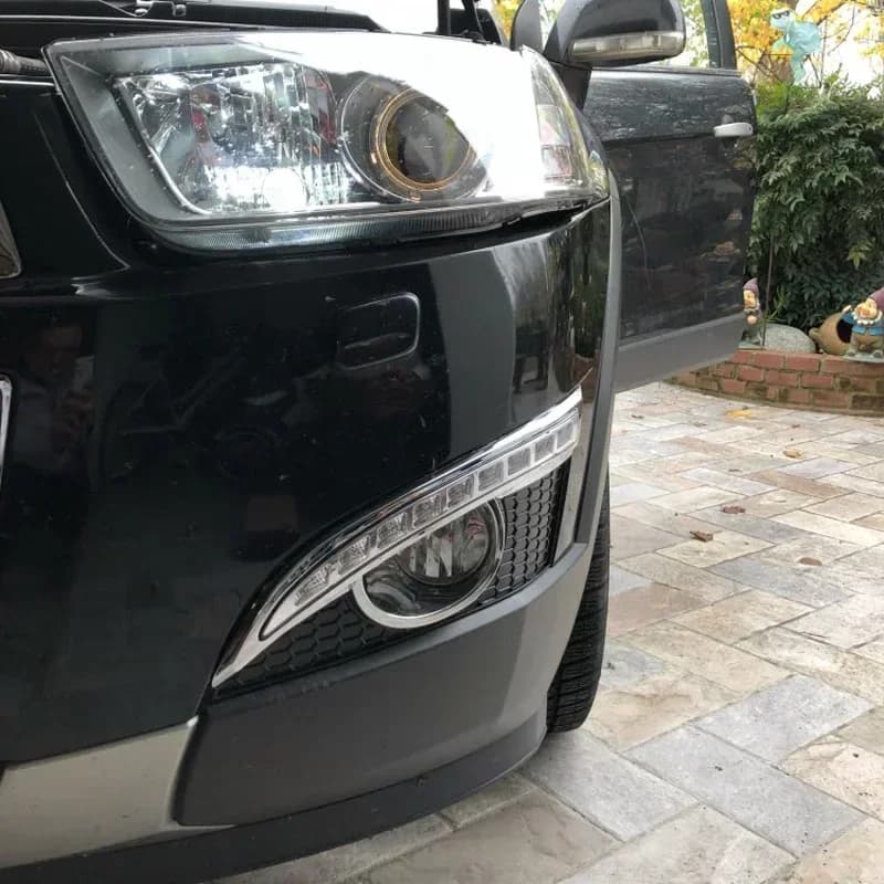 12V Auto LED DRL Day For Chevrolet Captiva 2011 2012 2013 Yellow Direction indicator LED Daylight Fendinebbia Light
