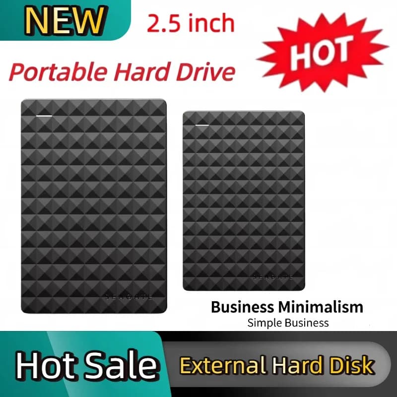 OEM For Seagate High Speed Portable External HDD 2.5 Inch USB3.0 Large Capacity Data Storage Hard Disk