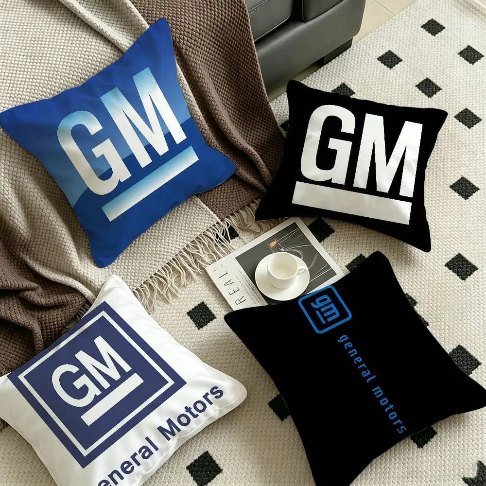 Logo G-General M-Motors Cushion Cover Pillowcase Upholstery Sofa Throw Pillow Home Decor Pillowcas