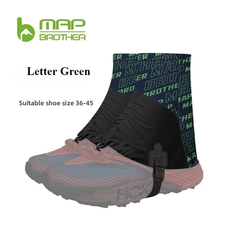 MAP BROTHER Outdoor F1001 Ghette da trail alte da corsa Copriscarpe protettivi antisabbia per triathlon Maratona Escursionismo Riflettente