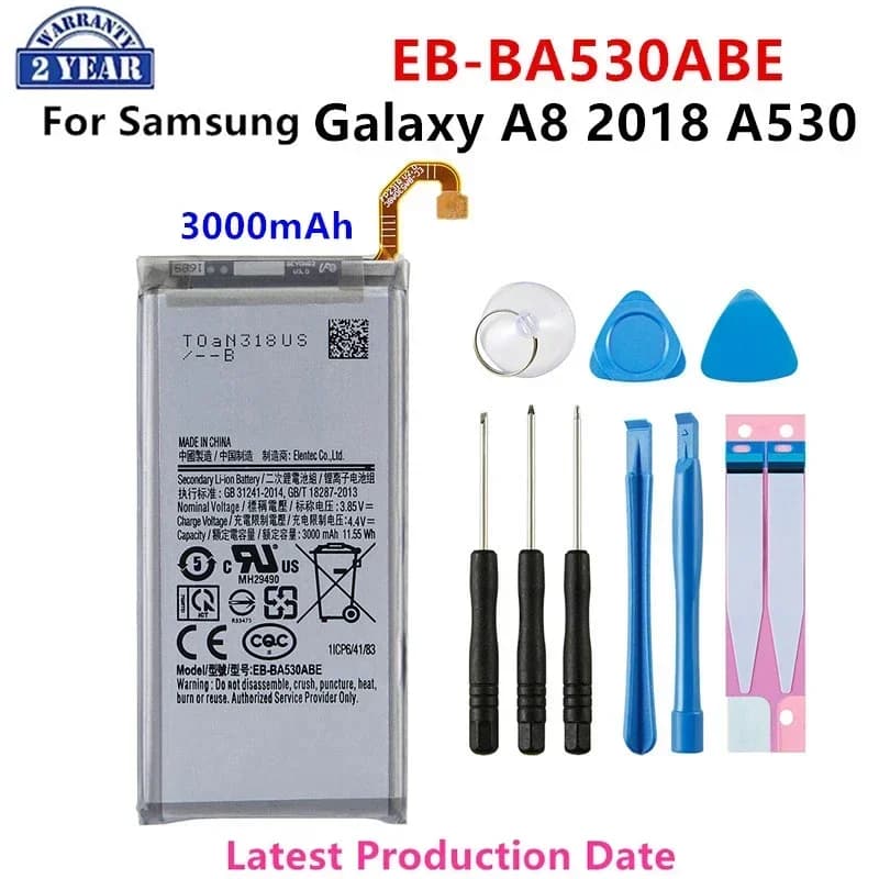 Brand New EB-BA530ABE 3000mAh Batteria Per Samsung Galaxy A8 2018 A530 SM-A530 A530F A530K/L/S/W A530N/DS Batterie + Strumenti