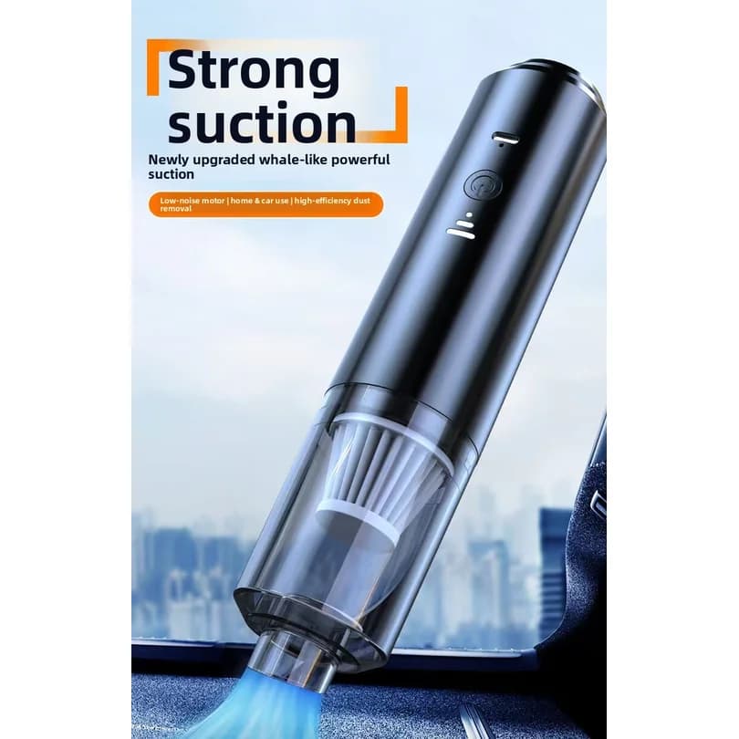 Mini Handheld Vacuum Cleaner Car Use Wireless Charging High Power Portable Fungus Eliminator for Home And Car Interior Cleaning