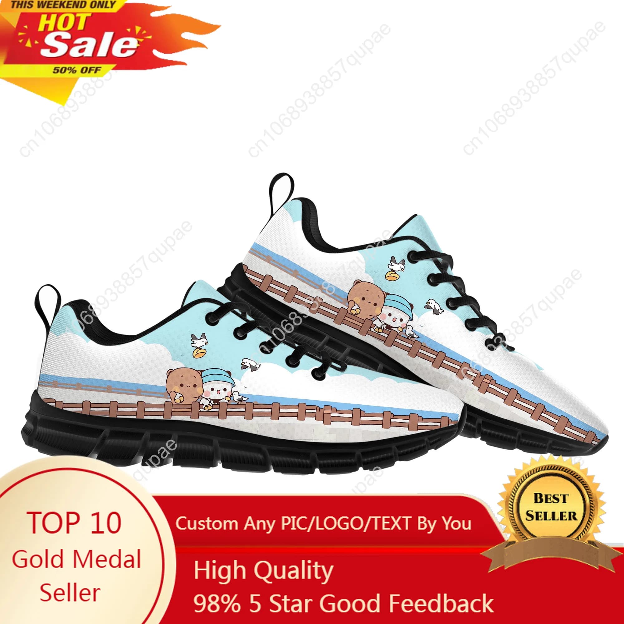 Animazione dei cartoni animati B-Bubu Dudu Scarpe sportive Scarpe da ginnastica per adolescenti da donna per uomo Scarpe da ginnastica da trekking casual leggere Scarpe personalizzate