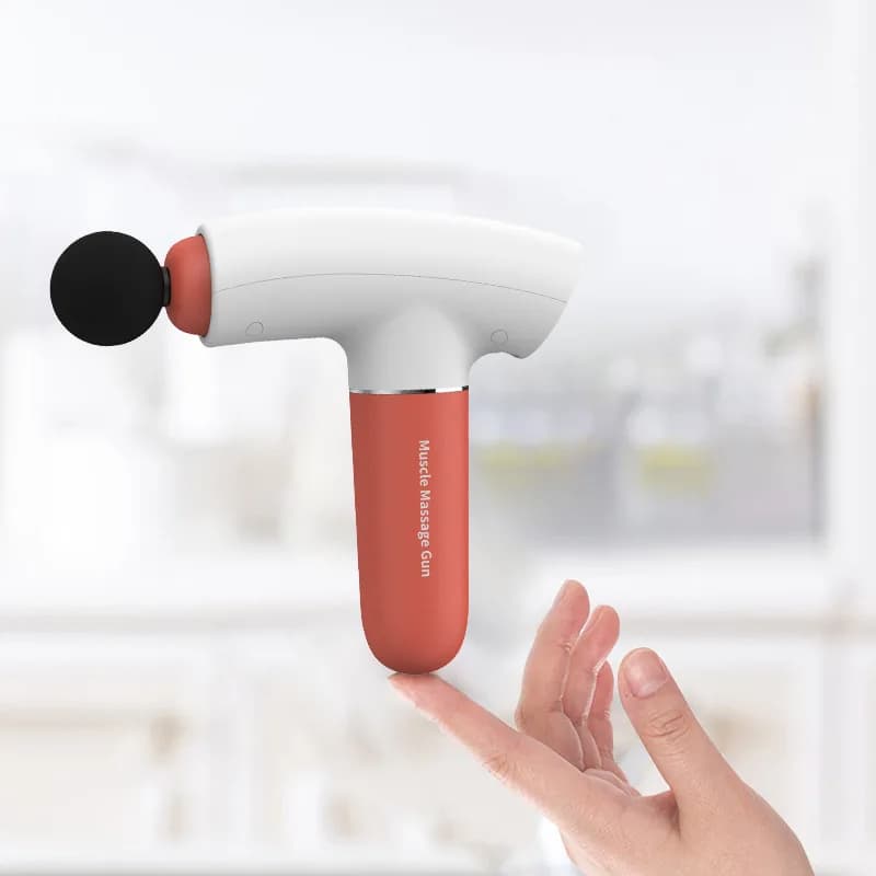 Mini muscle massage electric gun Deep relaxation Fitness equipment Noise reduction with 3 massage heads Pain to relieve tissue vibration