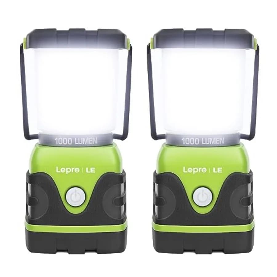 Lanterna da Campeggio a LED LE 1000LM a Batteria, Impermeabile, con 4 Modalità di Illuminazione, Essenziale per il Campeggio, Lanterna Portatile
