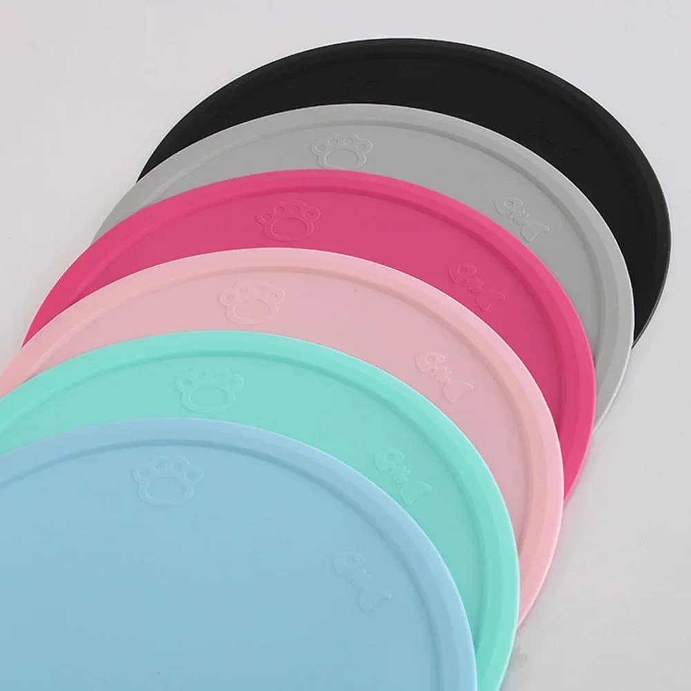 Simpatico tappetino per alimentazione in silicone a forma di nuvola per cani da compagnia, cuccioli, gatti, 48 * 27 cm, per ciotola per piatti, posizionamento dell'alimentazione, accessori per cani