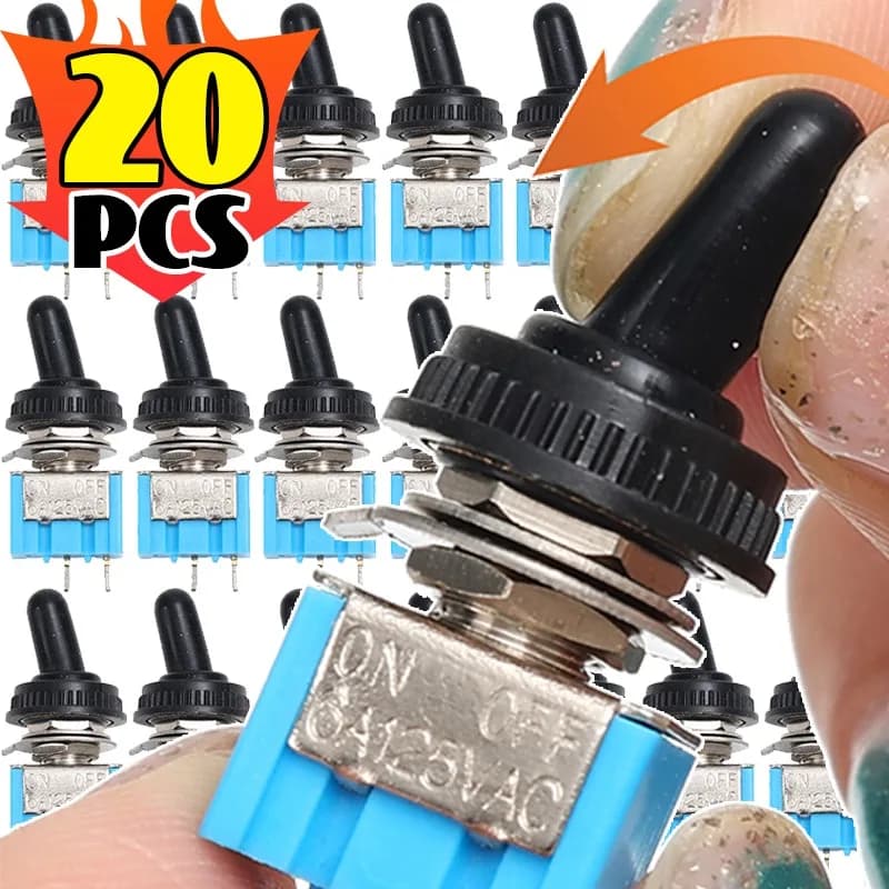 Mini interruttore a levetta tappo impermeabile MT S101 SPST 2 pin ON OFF interruttore di posizione Marine Boat Car Truck Dash modifica parte di controllo