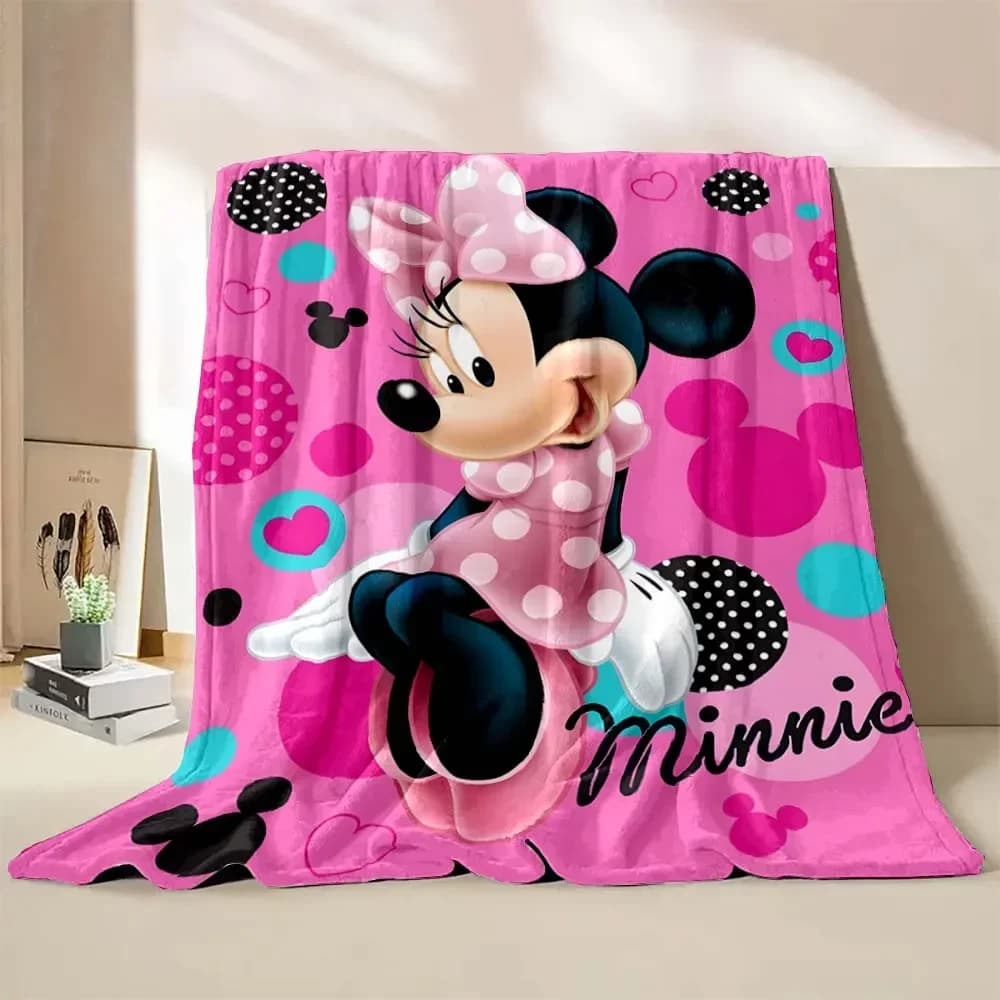 Coperta in Flanella con Stampa Disney Mickey e Minnie, 17 Stili, per Ufficio e Casa, Regalo di Lusso per Bambini e Adulti