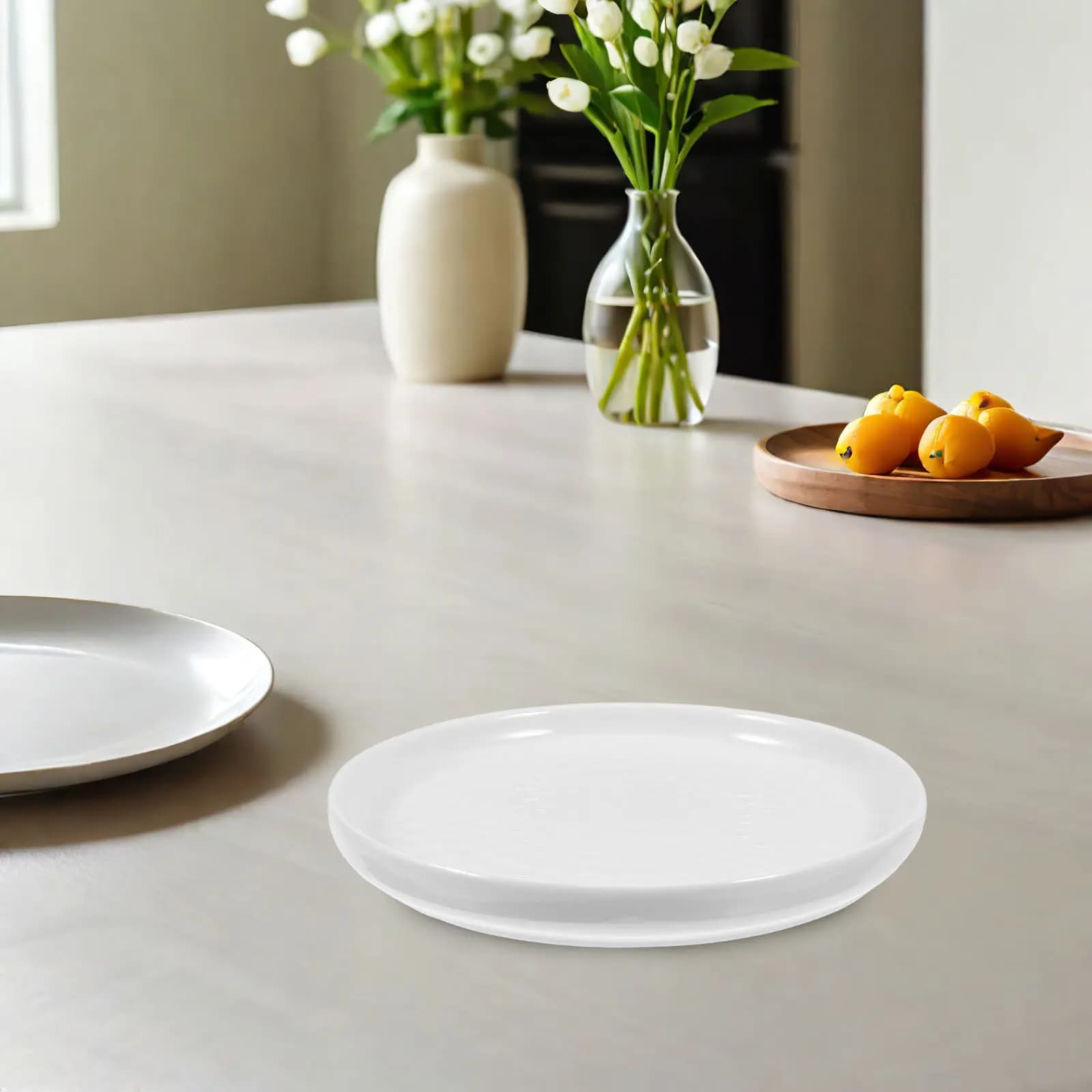Vassoio in Ceramica per Snack, Frutta Secca, Noci e Caramelle, Piatto Multifunzionale per Esposizione e Servizio di Alimenti per Feste e Matrimoni
