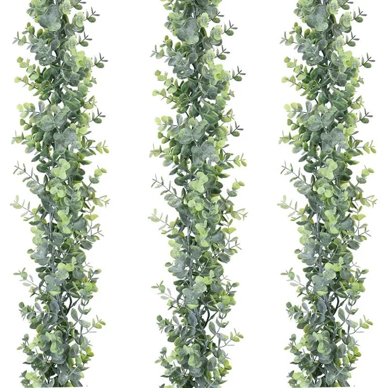 1.8m Artificial Eucalyptus Rattan Wedding House Decoration Money Leaf Grass Rattan Wedding Background Arch Wall Decoration