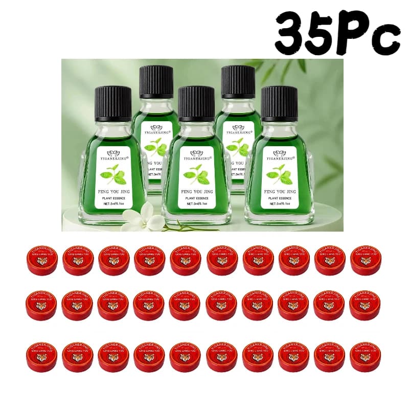 35Pcs/lot Qingliangyou Fengyoujing Body Care Combination Summer Cooling Oil