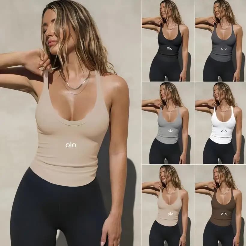 New style yoga short-sleeved knitted tank top for women, a sexy and figure-hugging top, trendy brand base layer shirt