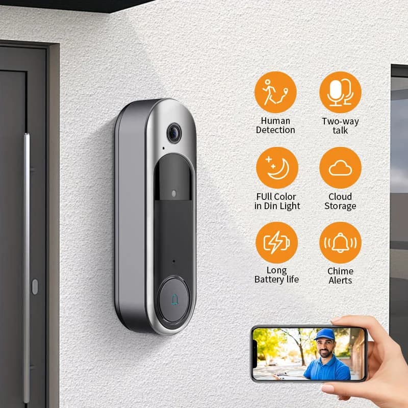 2025 Nuovo modello WiFi HD Smart Video sorveglianza campanello Wireless Home Visual Intercom Ringing Device