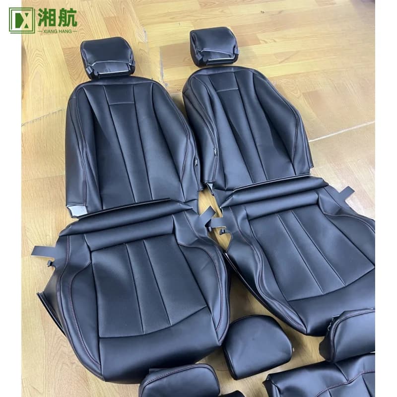 Suitable for Audi A4 Black Nappa Leather Full Replacement Car Seat Cover