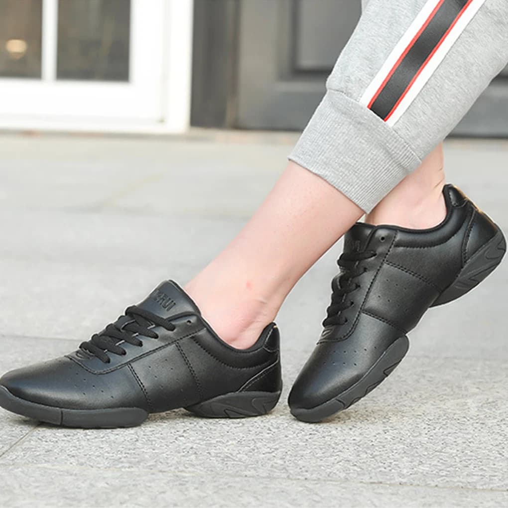 Scarpe da ballo da donna in gomma con lacci comode e durevoli ammortizzanti antiscivolo bianche 41