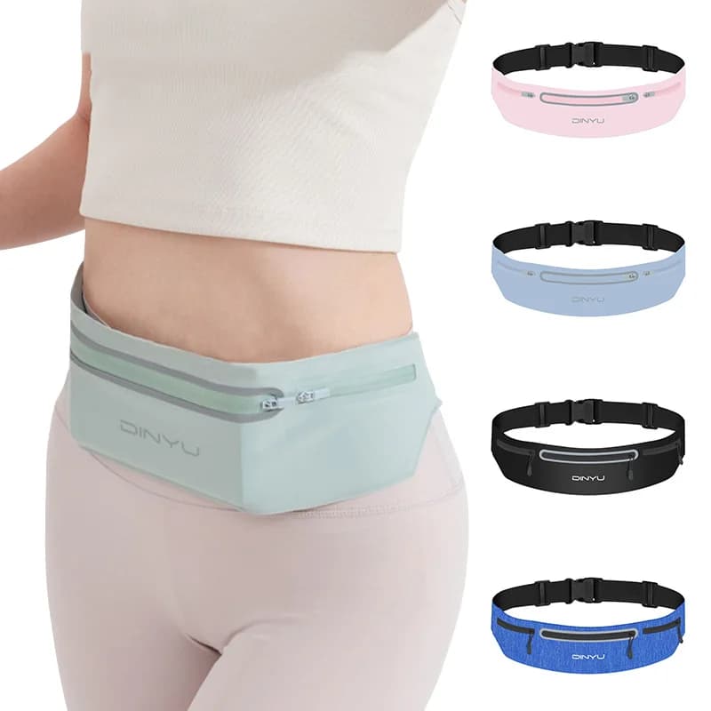 Marsupio sportivo Marsupio da corsa per maratona Marsupio da donna da uomo Marsupio impermeabile nascosto per telefono, chiave, carta, moneta
