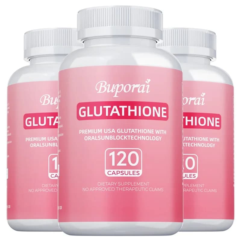 Glutathione Capsules Master Antioxidant Skin Brightening Liver Detox Support Immune Anti-Aging Supplement for Women Men