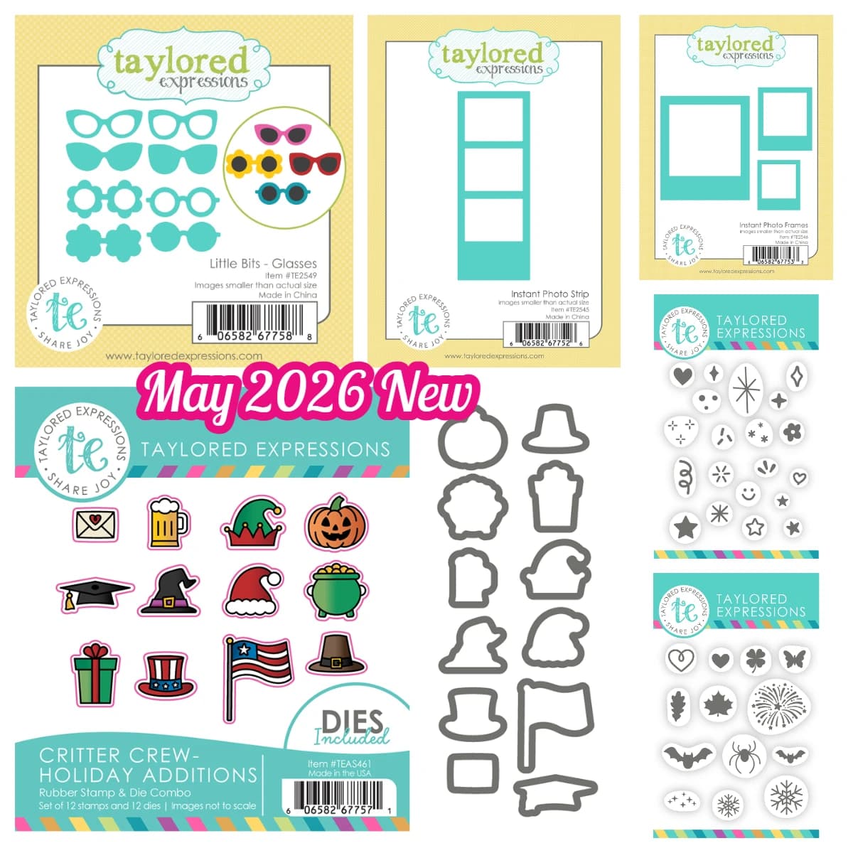 New 2026 Instant Photo Frames Die Set Stencil and Stamps Scrapbooking Decoration Embossing Template DIY Greeting Card Handmade