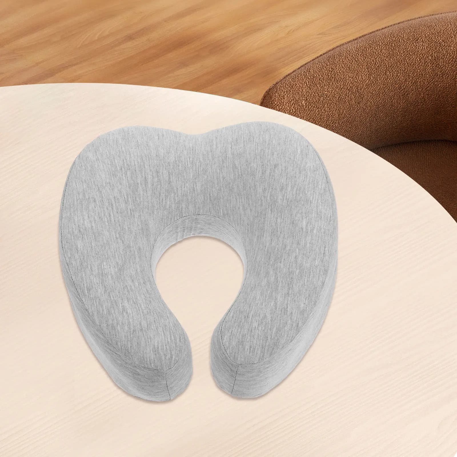 Cuscino Massaggiante Ergonomico a U per il Supporto del Viso, per Sollievo del Collo, Pausa al Lavoro, Ufficio, Bellezza
