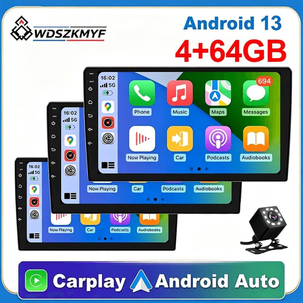 7/9/10 inch Universal Android 13 Car Radio 32G/64G Autoradio android 2 Din car radio GPS BT Central Multimedia Smart car systems