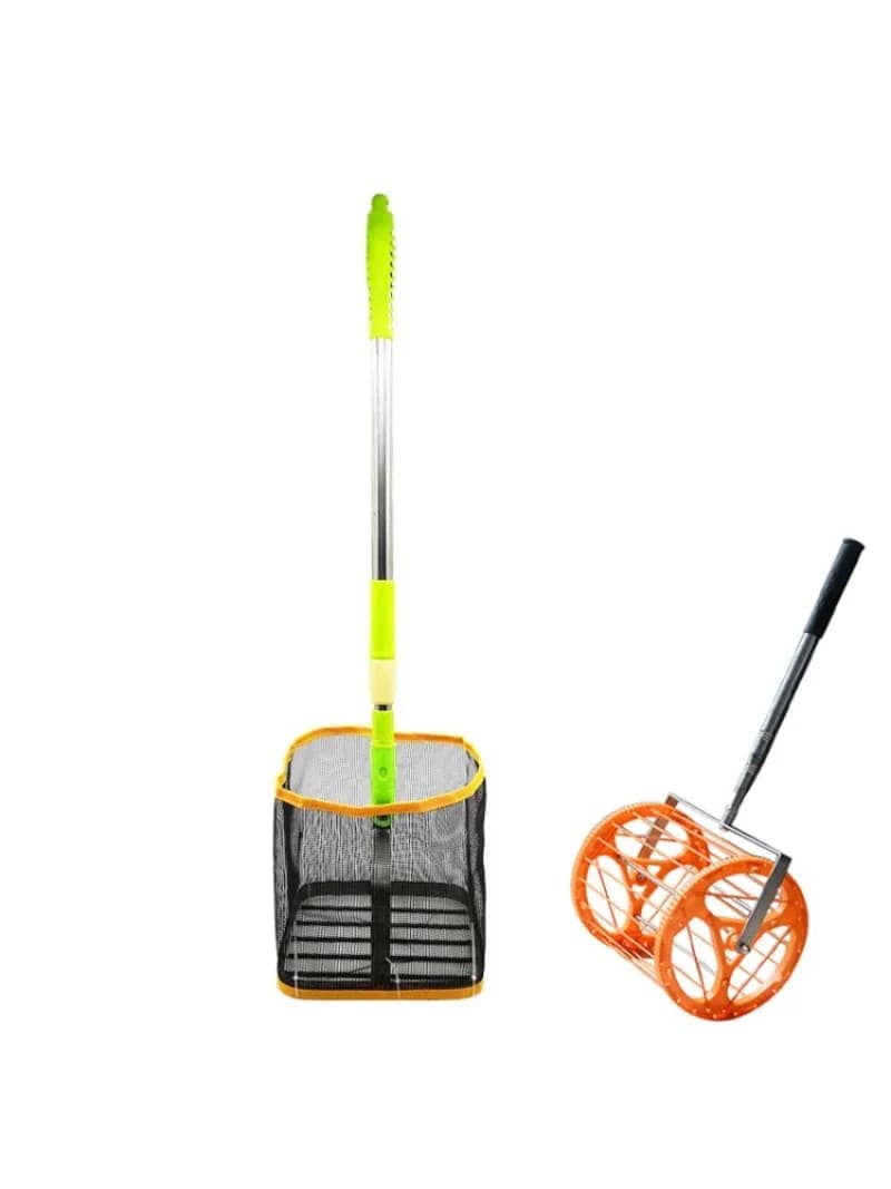 Telescopic Multi Ball Training Picker Table Tennis Spring Picker Multi Angle Ball Net Basket For Pickleball Practice