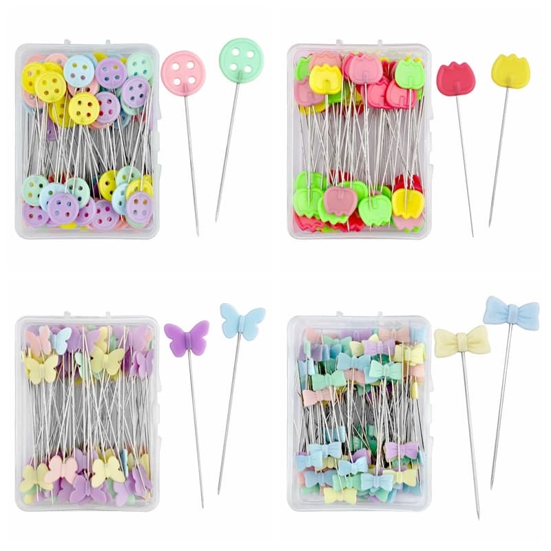 50/100pcs Colore Perno Da Cucire Strumento di Posizionamento Per Cucire Ferri Da Maglia Spille Da Sicurezza Ricamo FAI DA TE Perni Patchwork Strumenti di Cucito