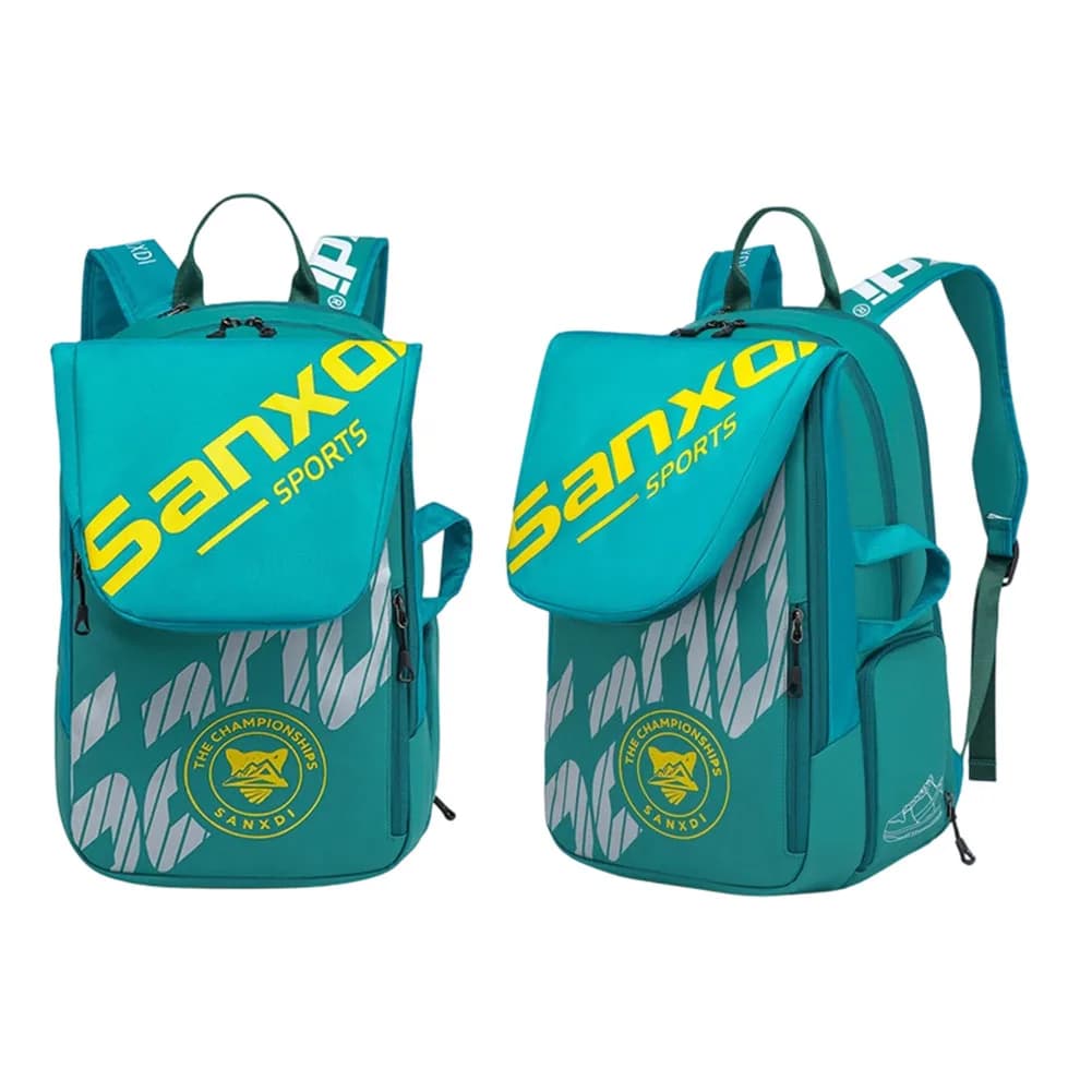Zaino Funzionale per Racchette da Tennis Compatibile con Racchette di Dimensioni Standard Include Scomparto per Laptop e Scomparto per Scarpe di Grandi Dimensioni
