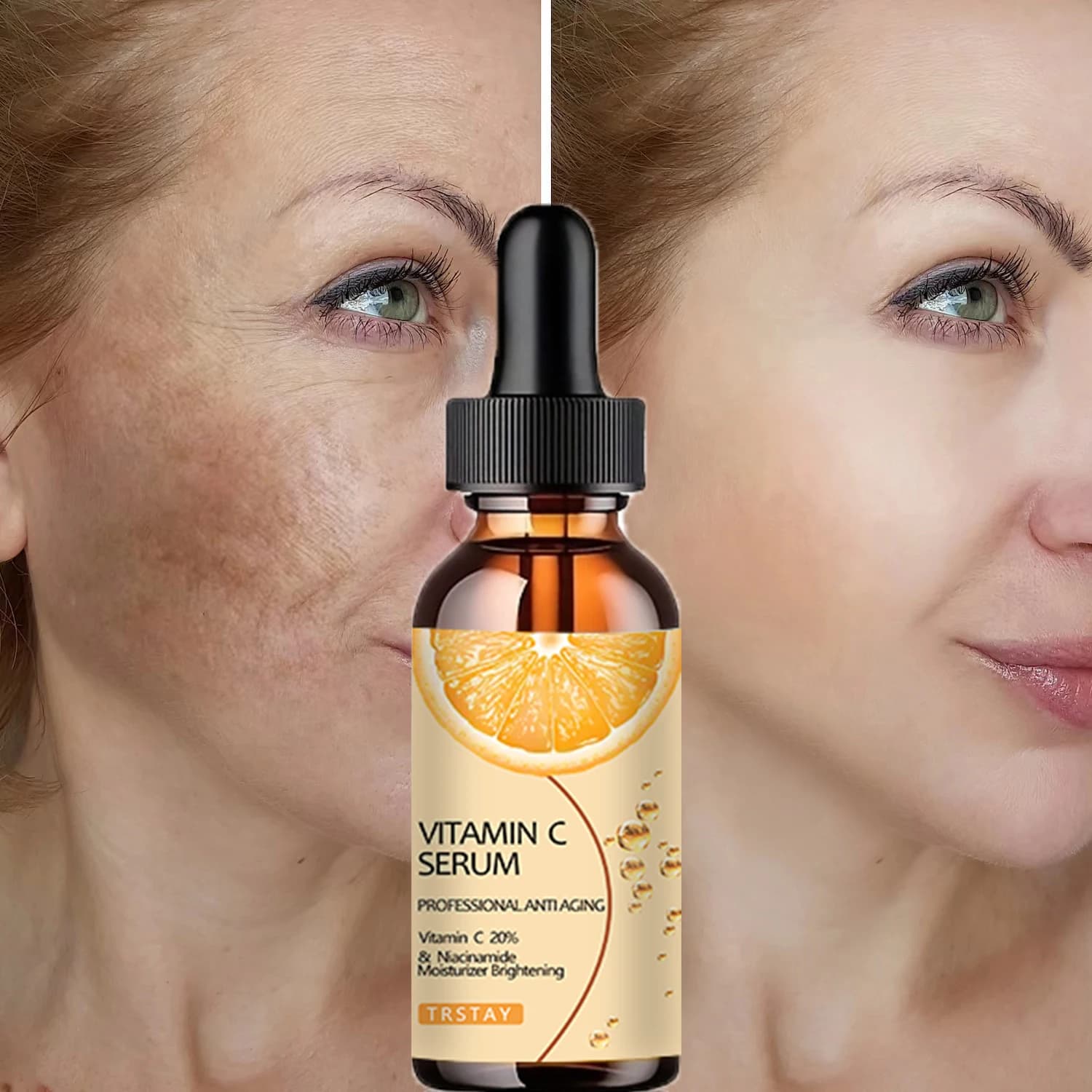 Vitamin C essence, delicate and not irritating, moisturizing, nourishing, leaving the skin soft and delicate