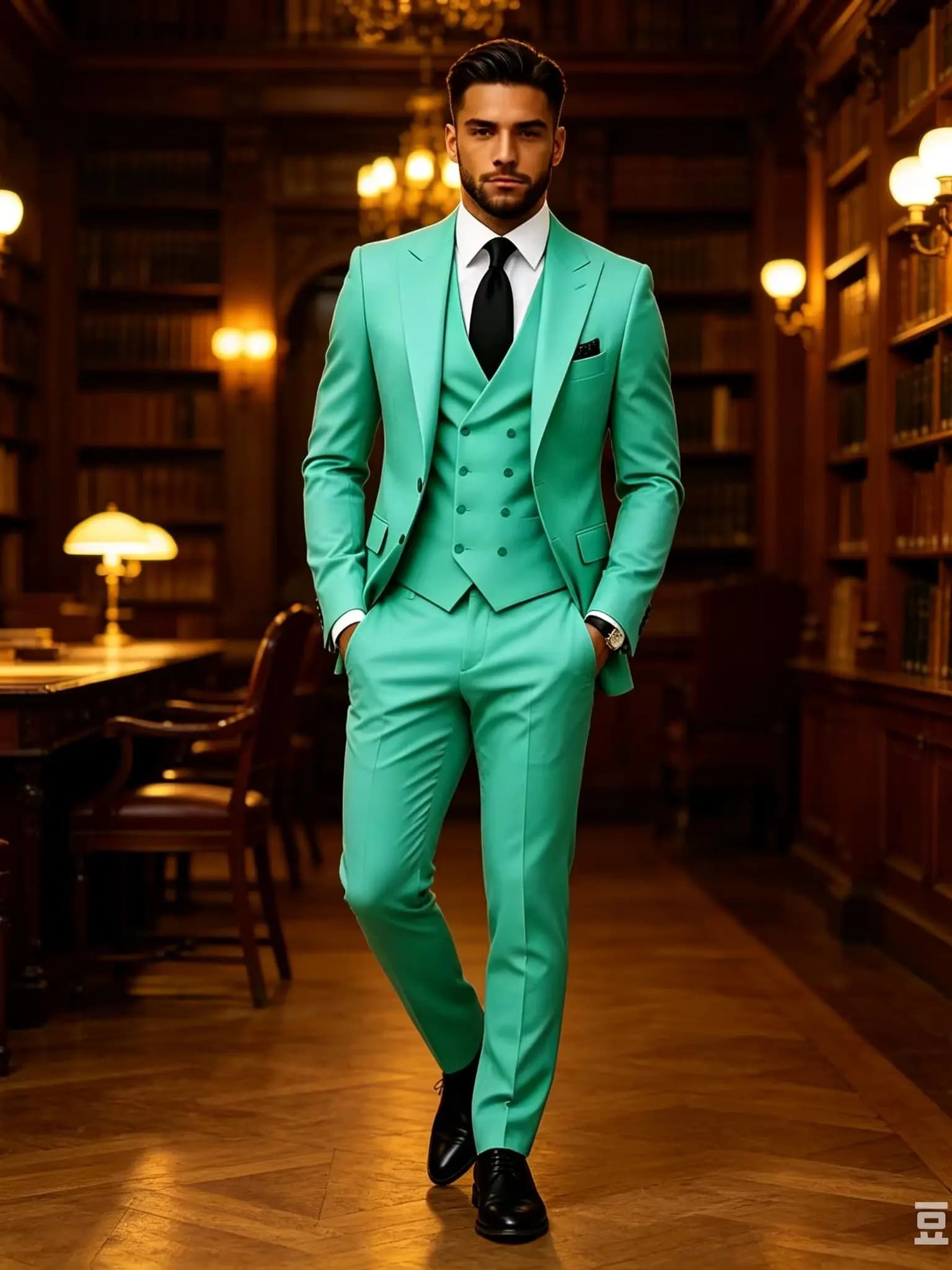 Slim Fit Green Business Mens Suits with Peaked Lapel Wedding Tuxedo Fashion Groom Outfit Jacket Vest Pants Set for Prom Party