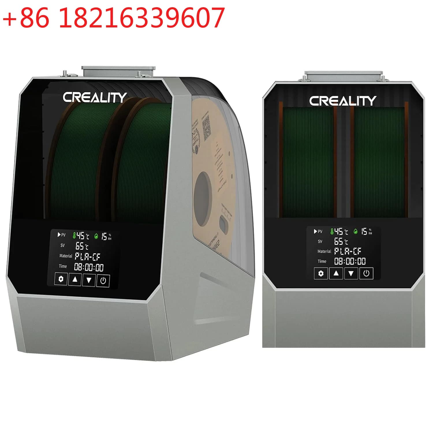 Creality Space Pi Plus Filament Dryer Compatible with 1,75mm/2,85mm ABS PLA PETG Materials, Filament Spool Dishydrator