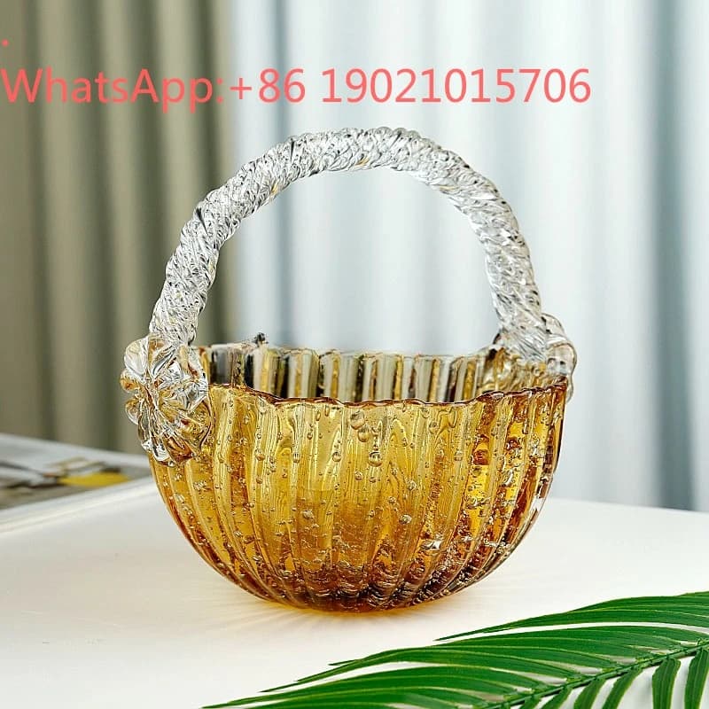 Piatto Decorativo Moderno CL Light Luxury Bubble, Cesto Creativo Portatile per Soggiorno, Ornamento per Casa, Piatto per Caramelle, Snack e Frutta Secca