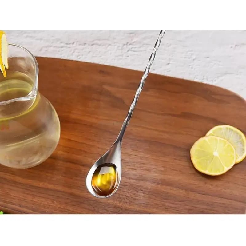 Cucchiaio da bar per shaker da cocktail tazze alte tazze con cucchiaio mixaggio intrecciato facile da usare durevole regalo per