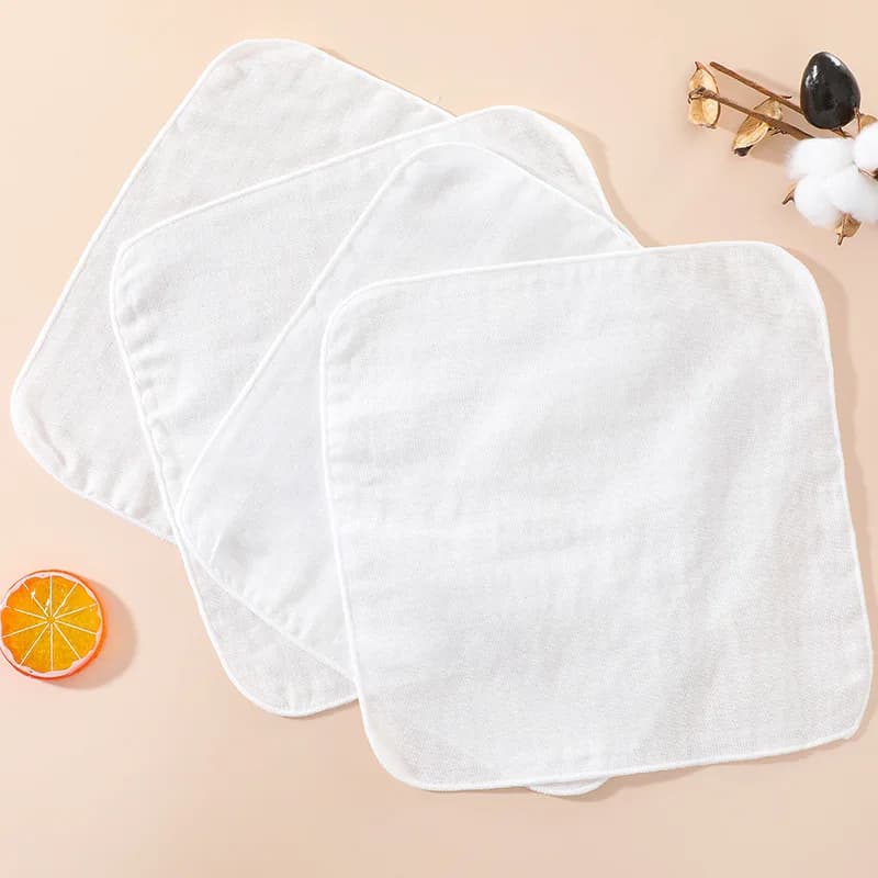 Set di 10/20 Pezzi Originali di Asciugamani in Cotone per Neonati, Panni in Garza Sottili Estivi per Viso e Saliva, Accessori per il Bagno del Neonato