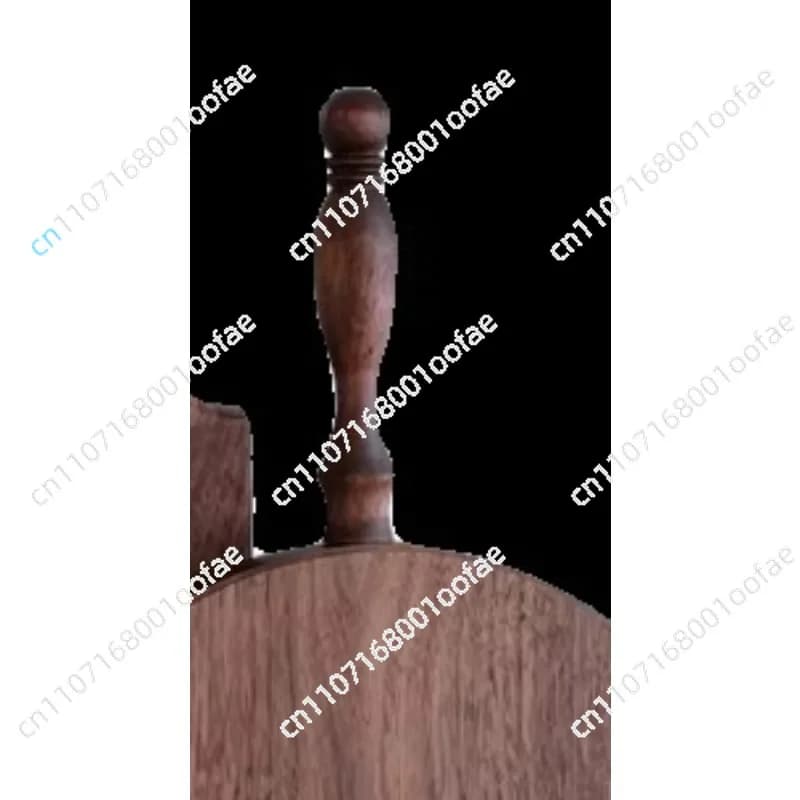 Vassoio di Servizio in Noce Nero Premium, Tagliere da Cucina Fatto a Mano con Venature Naturali del Legno, Levigato e Lucidato per Tavolo da Pranzo