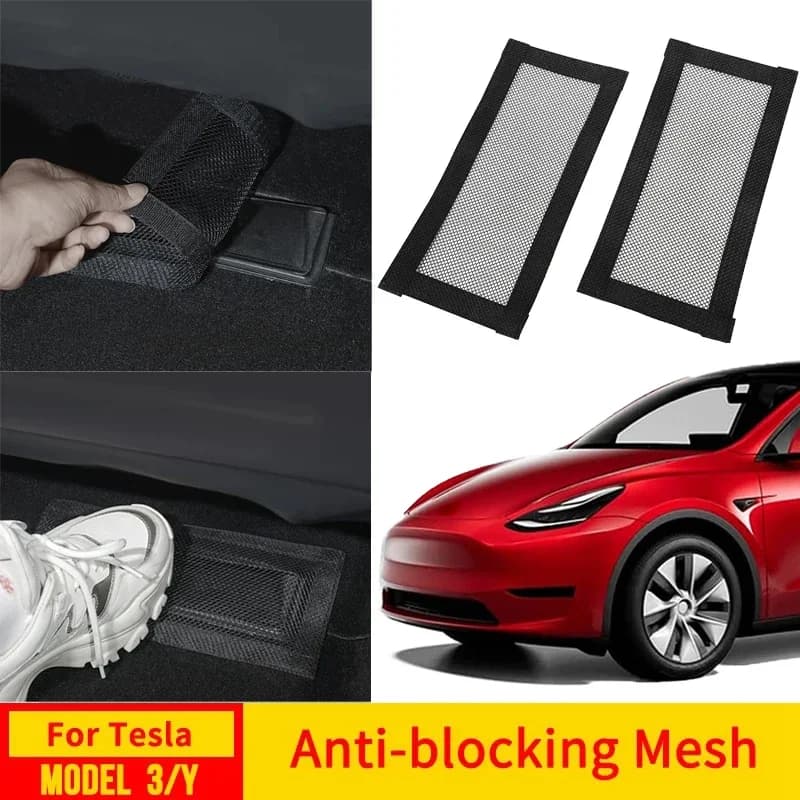 Air Grip Cover Under Seat, Anti-lock and Dust Cover for Model Y 2017-2024 and Model 3 2017-2023, Interior Accessories for Cars