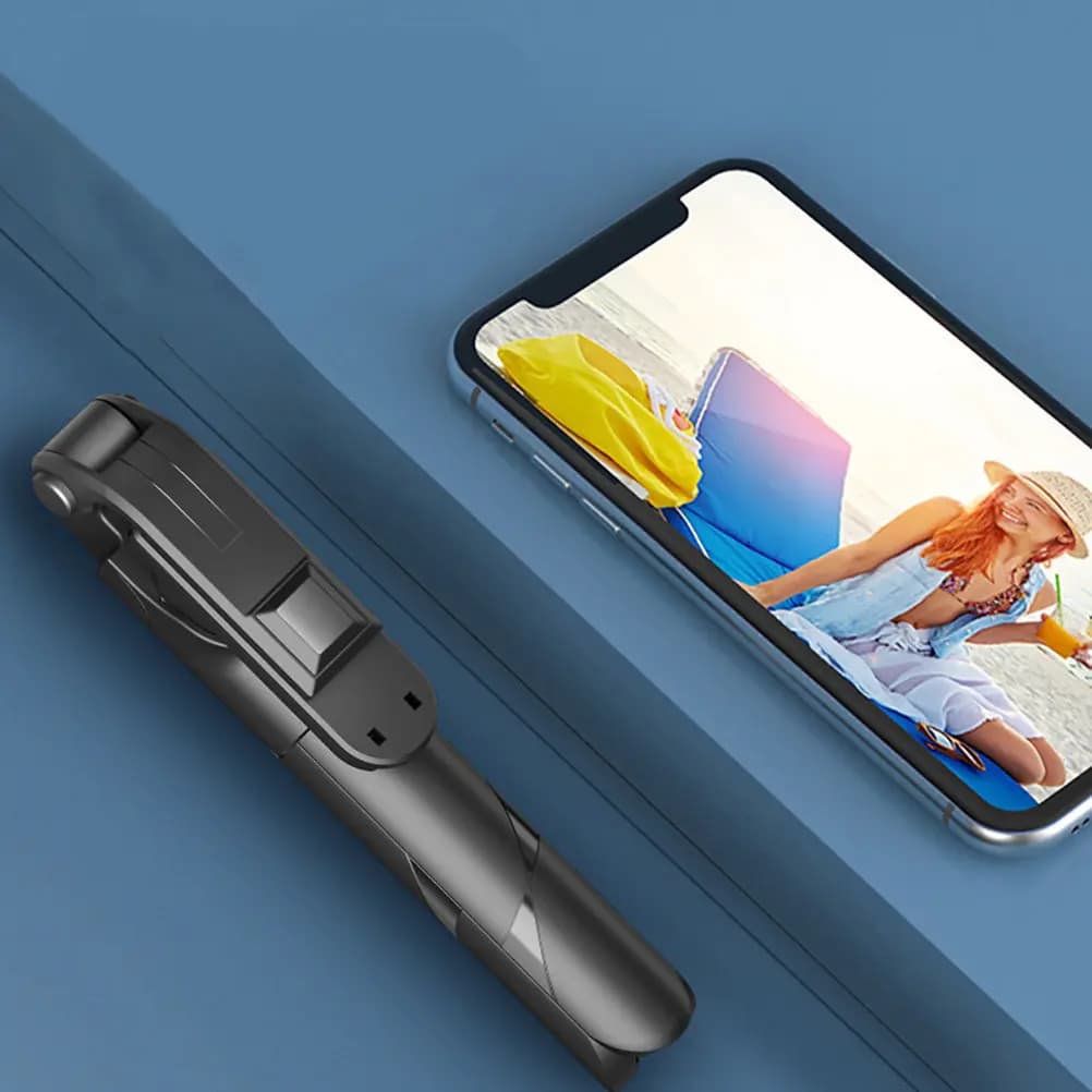 Treppiede per cellulare 1 pz, bastone selfie pieghevole portatile regolabile e stabile, supporto per telefono per fotografia e live streaming