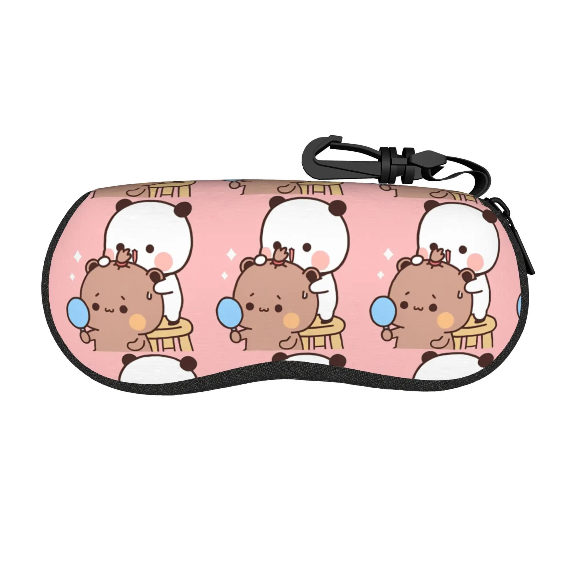 Cute Cartoon Bubu Dudu Glasses Case Sunglasses Pouch Convenient Vintage Eyewear Storage Key Chain Unisex Eyeglass Protector