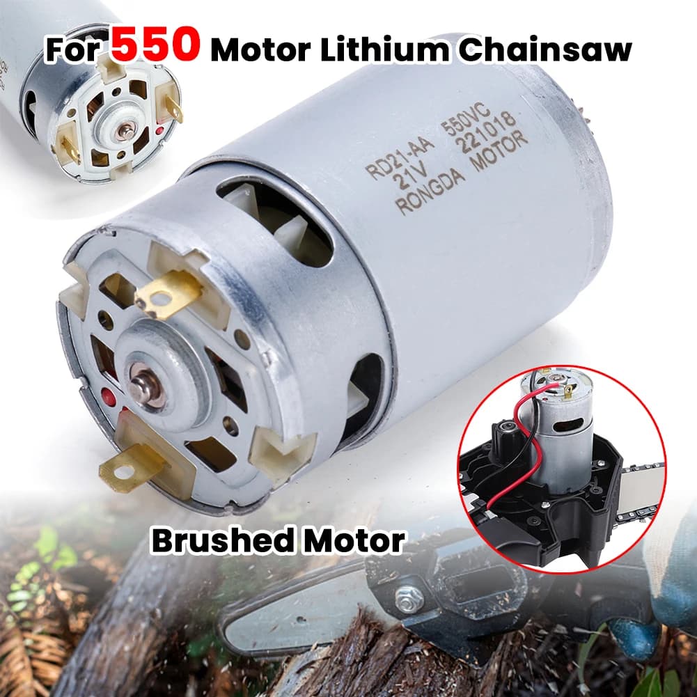 Brushed Motor 21V Micro Engine 14 teeth 28000 rpm Gear diameter 8.2 mm Accessories for mini saw motor Rechargeable saw