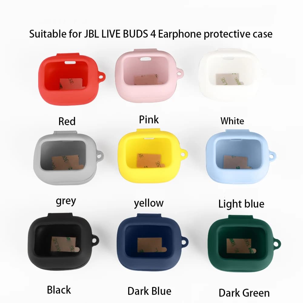 Nuova custodia in silicone morbido per auricolari wireless JBL LIVE BUDS 4, custodia antiurto protettiva per JBL LIVE BUDS 4.