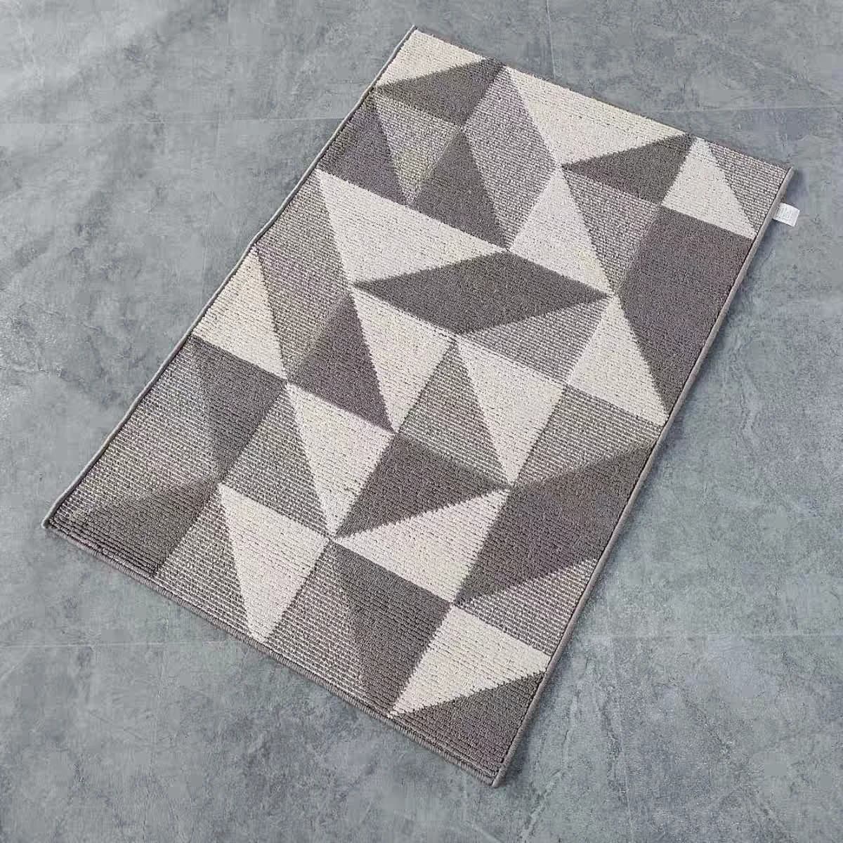 Modern Anti-slip Rug for Door, Kitchen Input Mat, Washable in Washing Machine, Anti-dust scraper for Door, Sagomato Mat