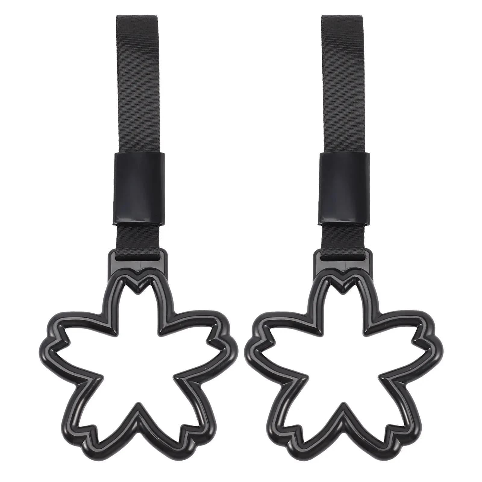 2 Pezzi Anelli Decorativi a Fiore di Ciliegio per Maniglie Interne e Cinghie di Sicurezza per Paraurti Posteriore, Stile Estetico Giapponese per Auto