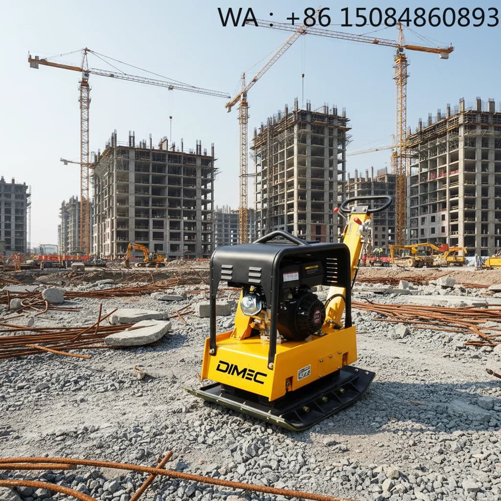 Reversible Vibratory Plate Compactor, 800m2/h High Efficiency Soil Tamping Power-driven For Industrial Foundation Construction