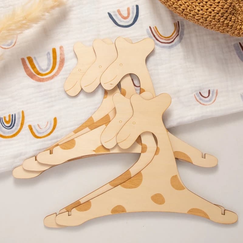 5pc appendiabiti per bambini appendiabiti per neonati accessori per bambini simpatici vestiti per giraffa alberi divisori per vestiti per bambini regali per bambini